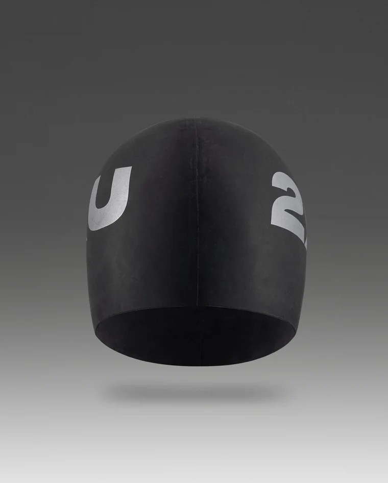 2XU Silicone Swimming Cap Black Xciter Sports South Africa