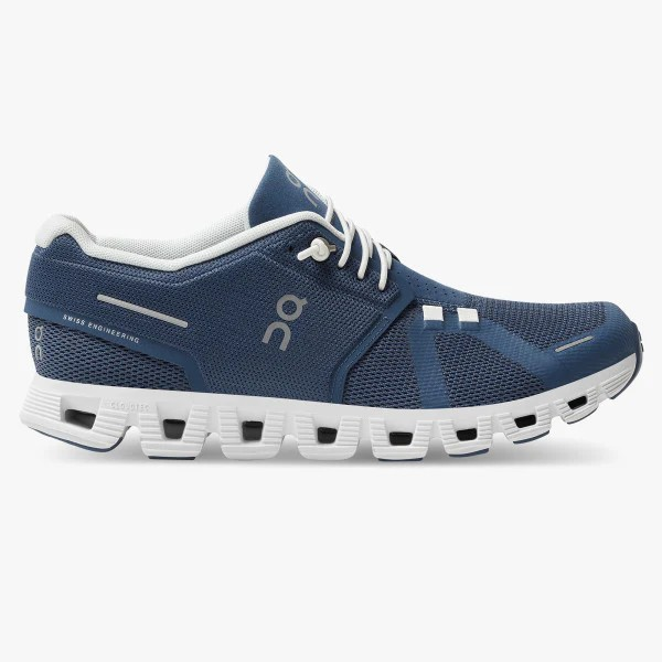 Women's On Cloud 5 - Denim White - Xciter Sports