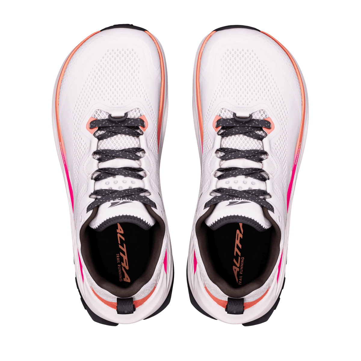Altra Olympus 7 Women's trail running shoe Coconut Cream and Pink Glow product view