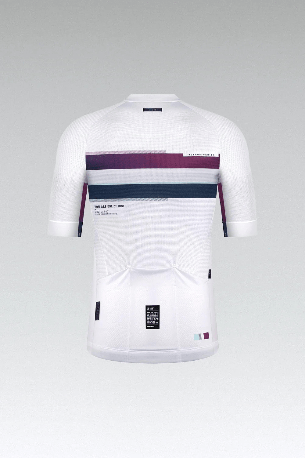 Gobik CX Pro 2.0 Berry Streak unisex cycling jersey – alternate product view
