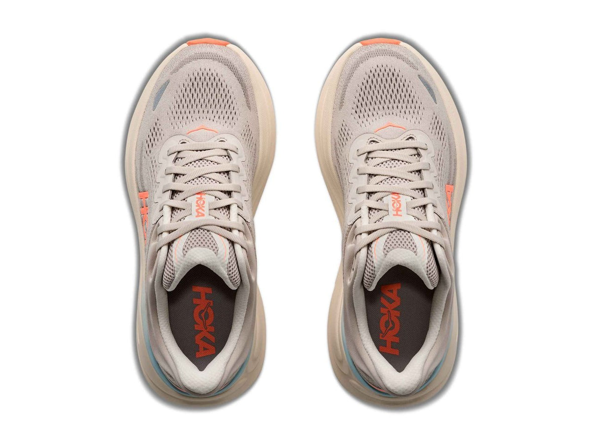 HOKA Bondi 9 Women's Running Shoes - River Rock Grey / Mineral Ore - View 2