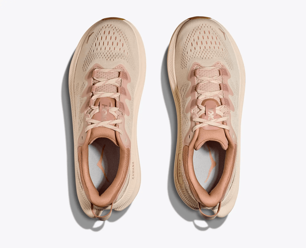 HOKA Kawana 2 women's training shoe in Vanilla / Sandstone – top view