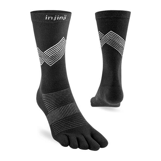 Injinji Run Lightweight Crew – COOLMAX Moisture-Wicking, Low Bulk | Xciter