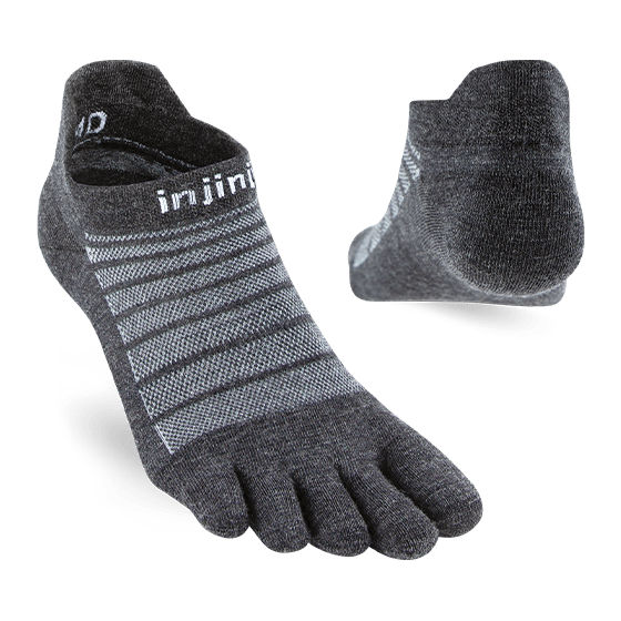 Injinji Run Lightweight No-Show NuWool – RWS Merino, Odour Resistance | Xciter