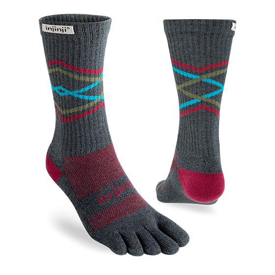 Injinji Trail Midweight Crew – COOLMAX Moisture-Wicking, Midweight Cushion | Xciter