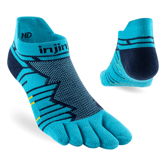 Injinji Ultra Run No-Show – Five-Toe Blister Prevention, Arch Support | Xciter