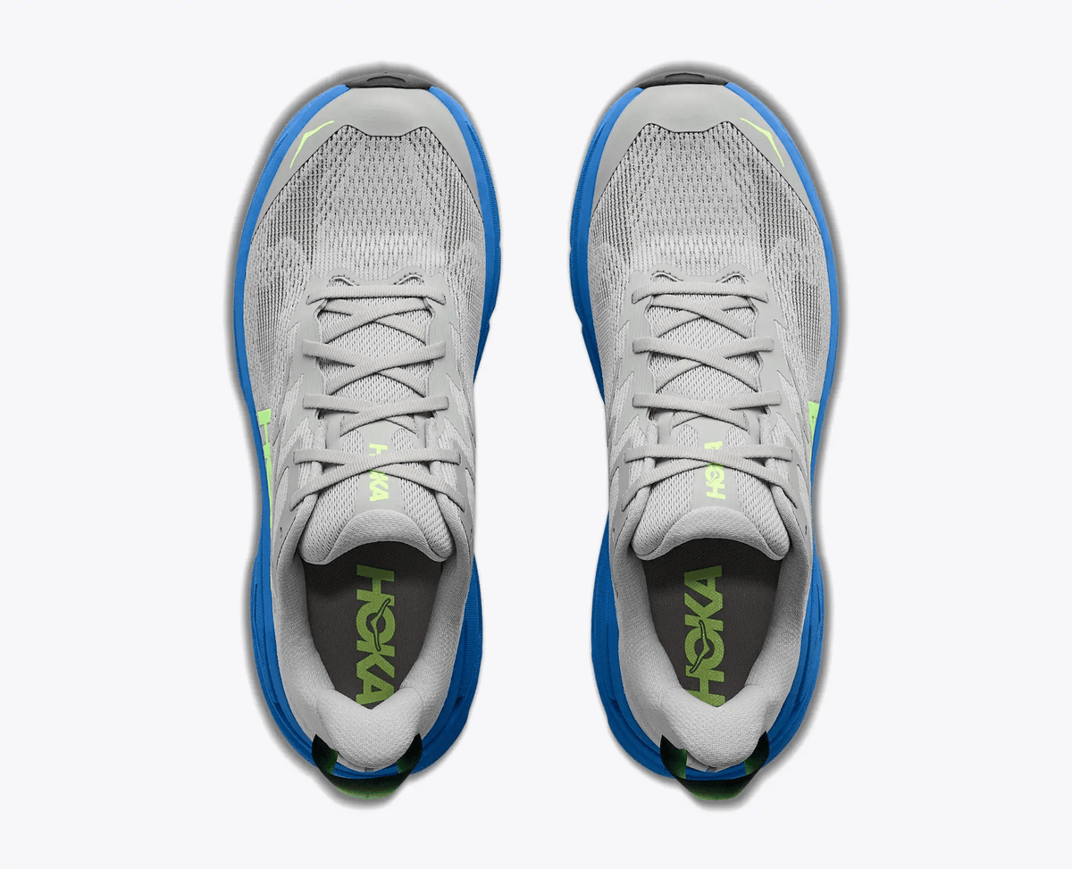 HOKA Challenger 8 Men’s Trail Running Shoes – Stardust / Virtual Blue – Top View