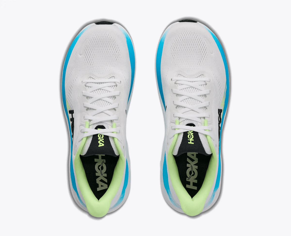Hoka Clifton 11 Wide Men's Road Running Shoe – Frost/Black – Top View