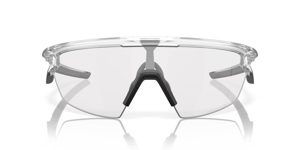 Oakley Sphaera performance sunglasses in Matte Clear with Clear to Black photochromic lens – additional product view