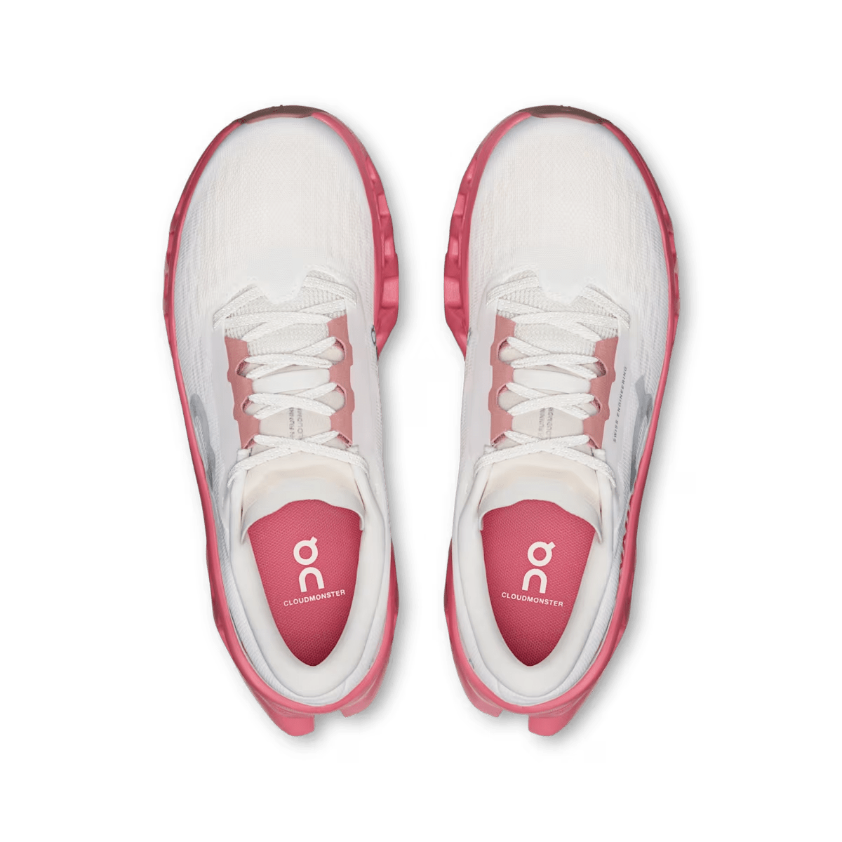 Women's On Cloudmonster 3 running shoe in Ivory Camellia - product view 2