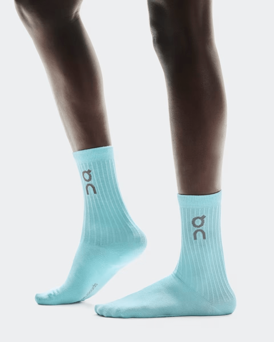 On Logo Socks High 3-Pack in Desert / Wash – alternate product view