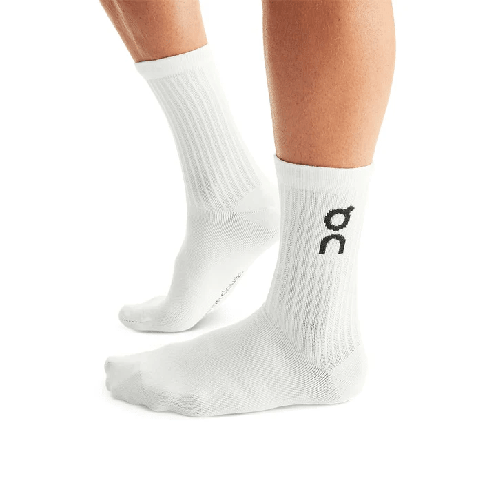 On Logo Socks High 3-Pack in White – alternate product view