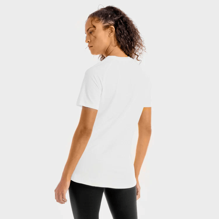 Squatwolf women's Core Mesh Tee in White – alternate product view