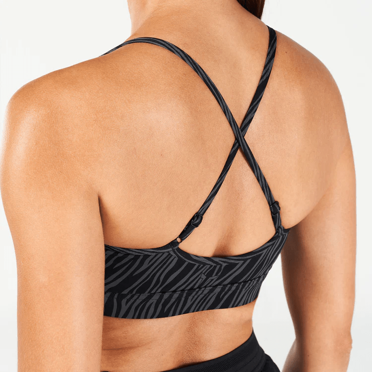 Squatwolf women's Core Strappy Sports Bra in Black / Charcoal – alternate product view