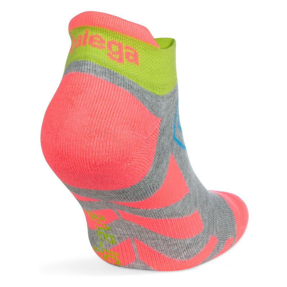 Balega Brave Badass running socks in Sherbet Pink / Mid Grey – alternate product view