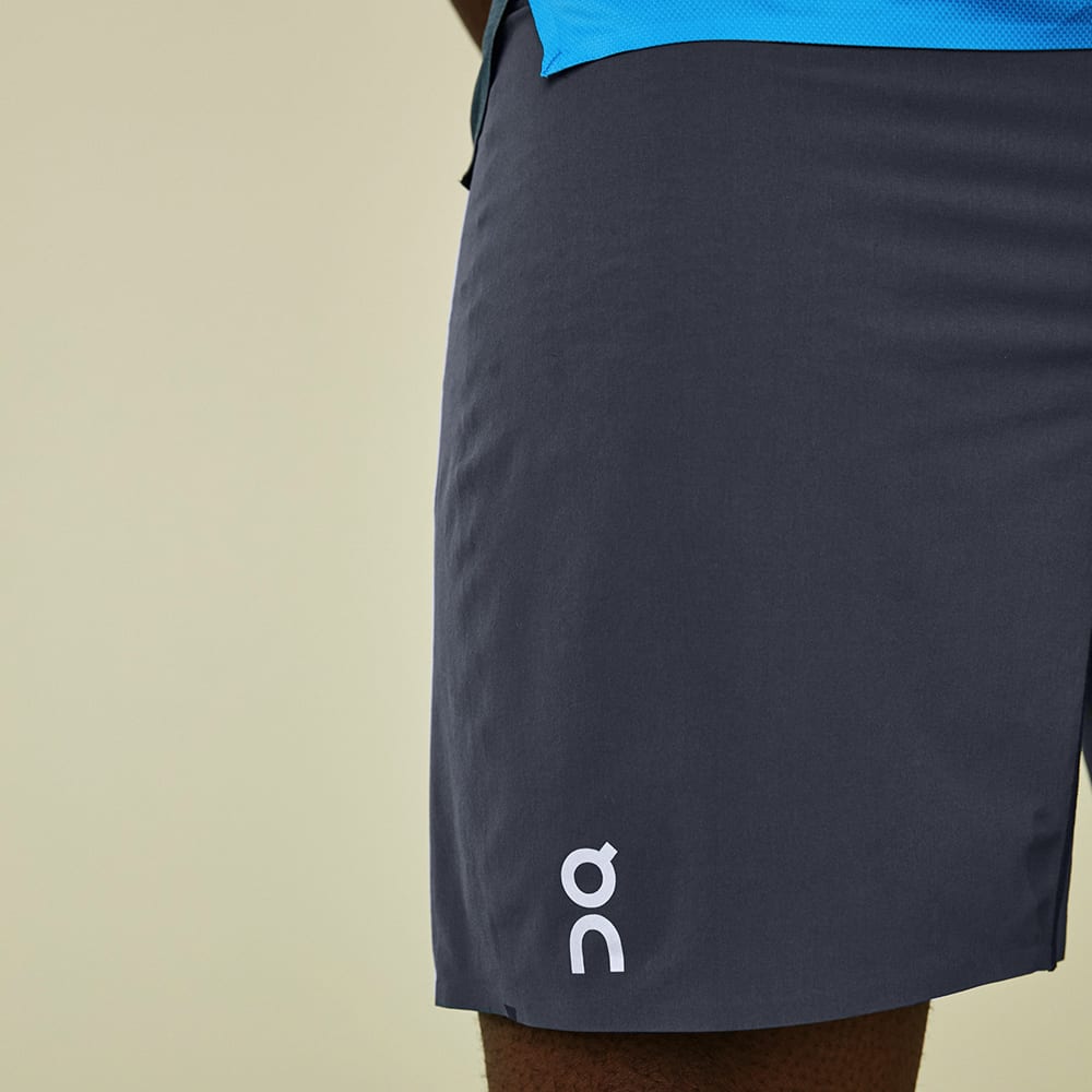 On men's Lightweight running shorts in Shadow Black – alternate product view