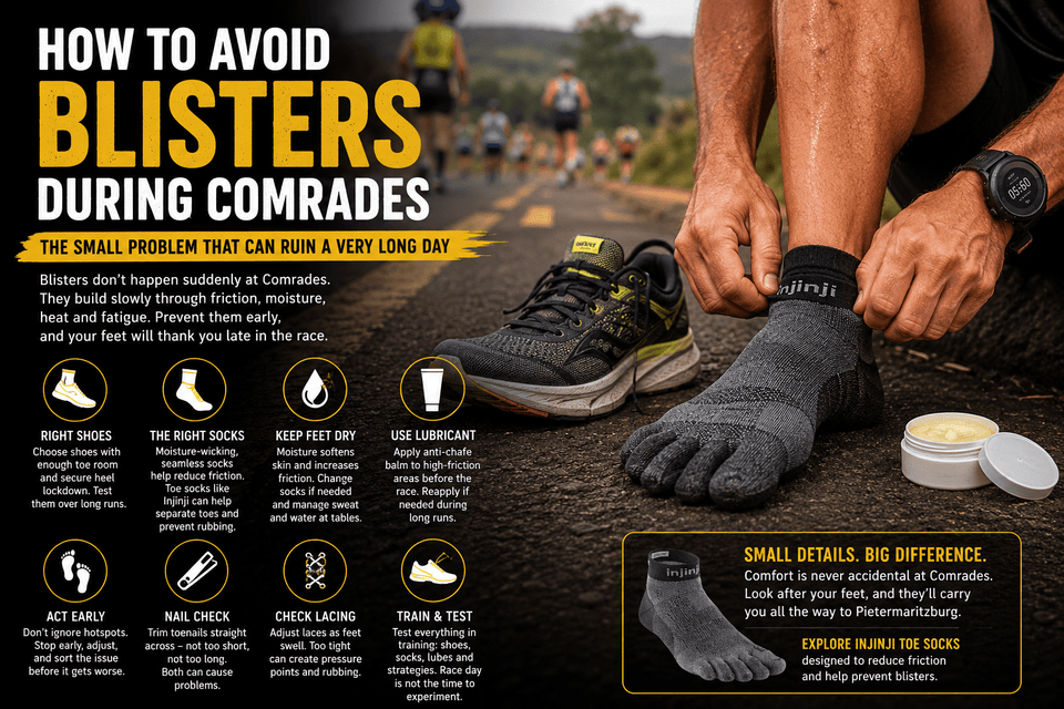 How To Avoid Blisters During Comrades - Xciter Sports Apparel