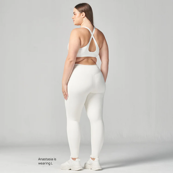 Essential Ultimate Double Layer Leggings - Pearl White