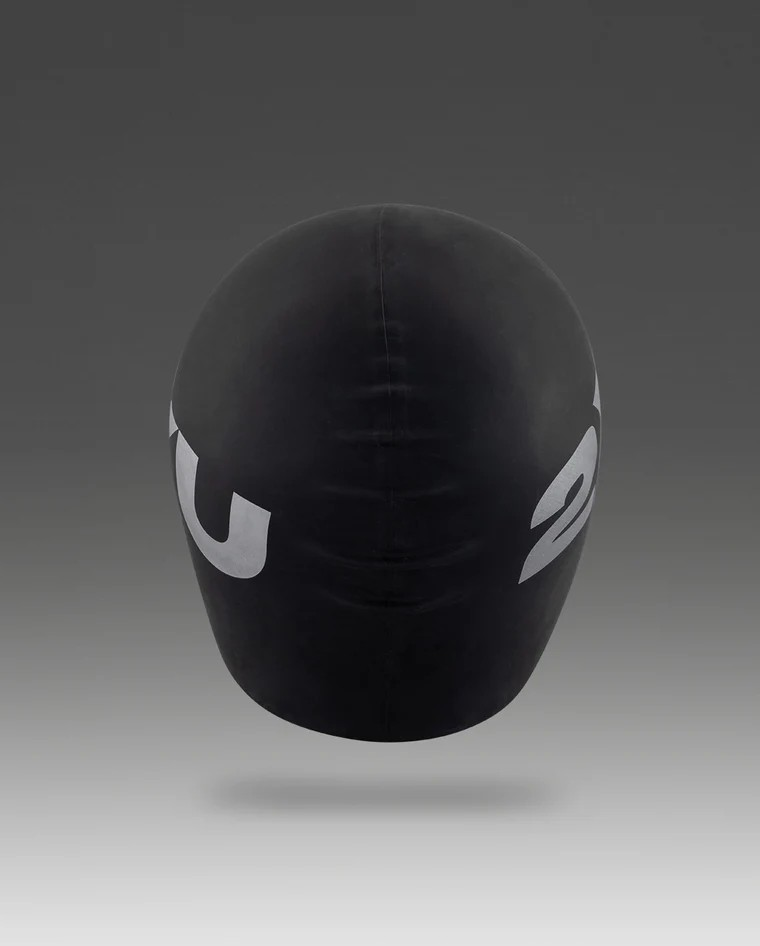2XU Silicone Swimming Cap Black Xciter Sports South Africa