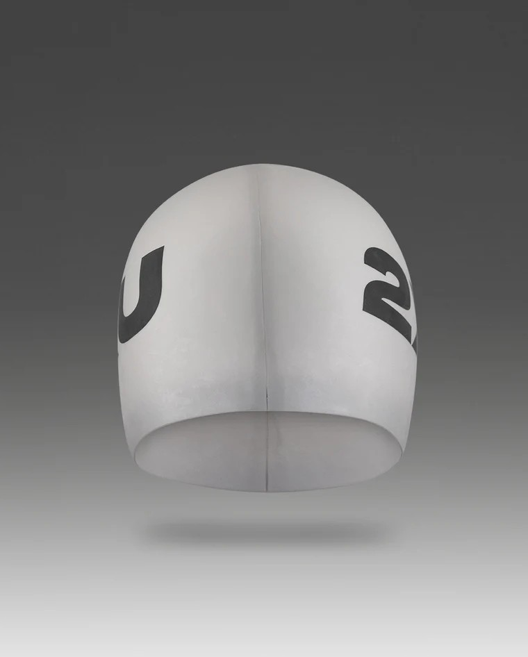 2XU Silicone Swimming Cap White Xciter Sports South Africa