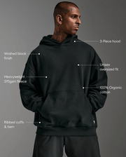 2XU EZ Oversized Organic Cotton Hoodie | Unisex Training Fleece - 3 - Xciter Sports Apparel