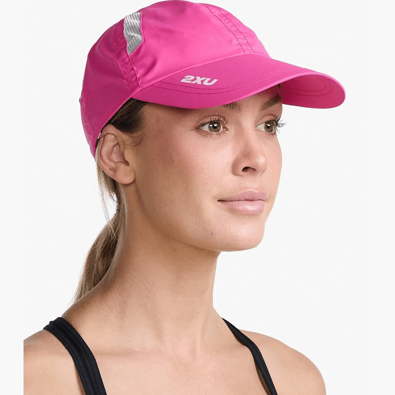 2XU Run Cap – Lightweight Running Cap with Moisture - Wicking Sweatband - 14 - Xciter Sports Apparel