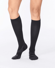 2XU Vectr Light Cushion Full Length Socks | Black Titanium - 4 - Xciter Sports Apparel