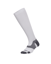 2XU Vectr Light Cushion Full Length Socks | White Grey - 1 - Xciter Sports Apparel