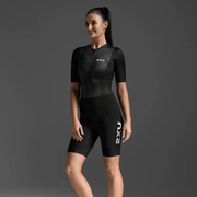 Women's 2XU Aero Hex Sleeved Trisuit - Aerodynamic Race Suit - 1 - Xciter Sports Apparel