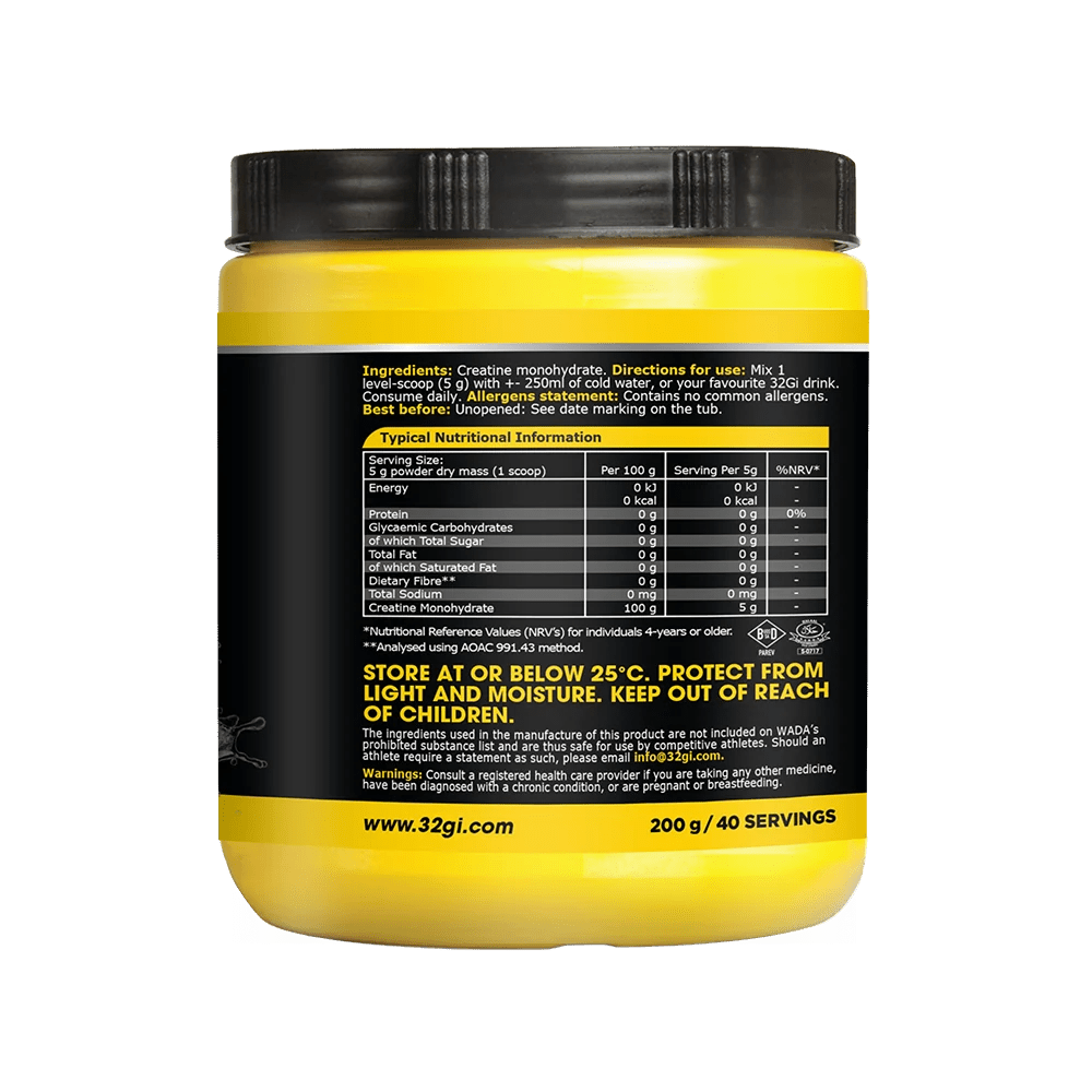 32Gi Creatine Monohydrate 200g Tub