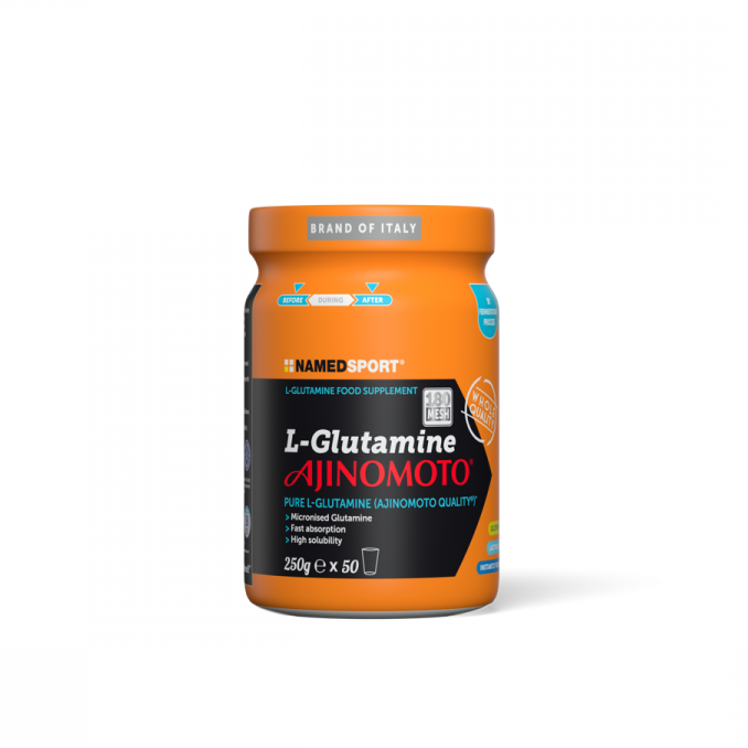NamedSport L-Glutamine 250g | 100% Pure AjiPure® Micronised Glutamine