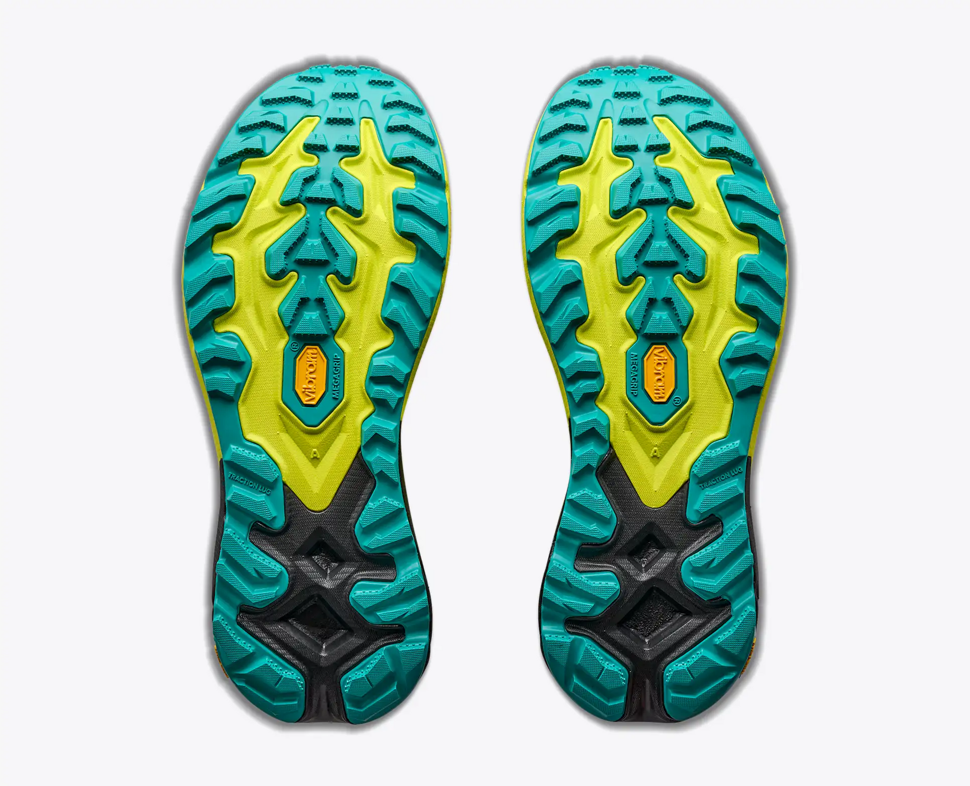 HOKA Mafate 5 Men's Trail Running Shoes in Black / Hoka Citrus - product view 7
