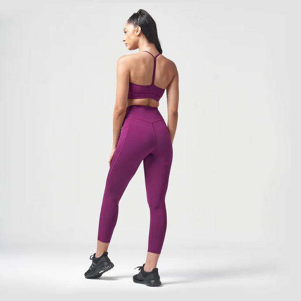 Essential Cropped Leggings - Dark Purple