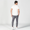 Statement Ribbed Tech Tee - Pearl White