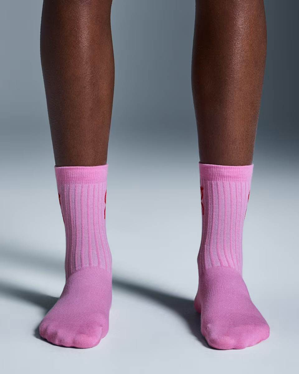 On Logo Socks High (3 Pack) - Mauve| Raspberry