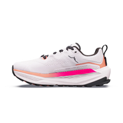 Altra Olympus 7 Women's trail running shoe upper in Coconut Cream and Pink Glow