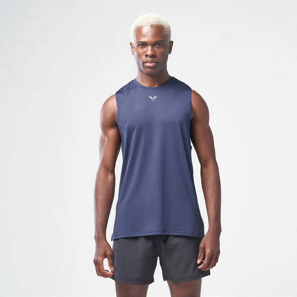 Essential Gym Tank - Navy