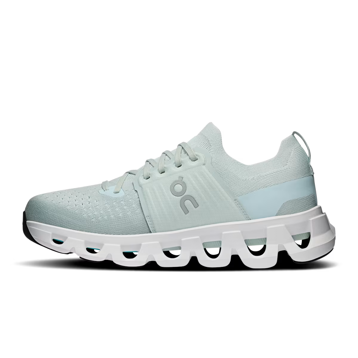 On Cloudswift 4 women's Surf | White running shoe, opposite side profile showing breathable upper and CloudTec midsole