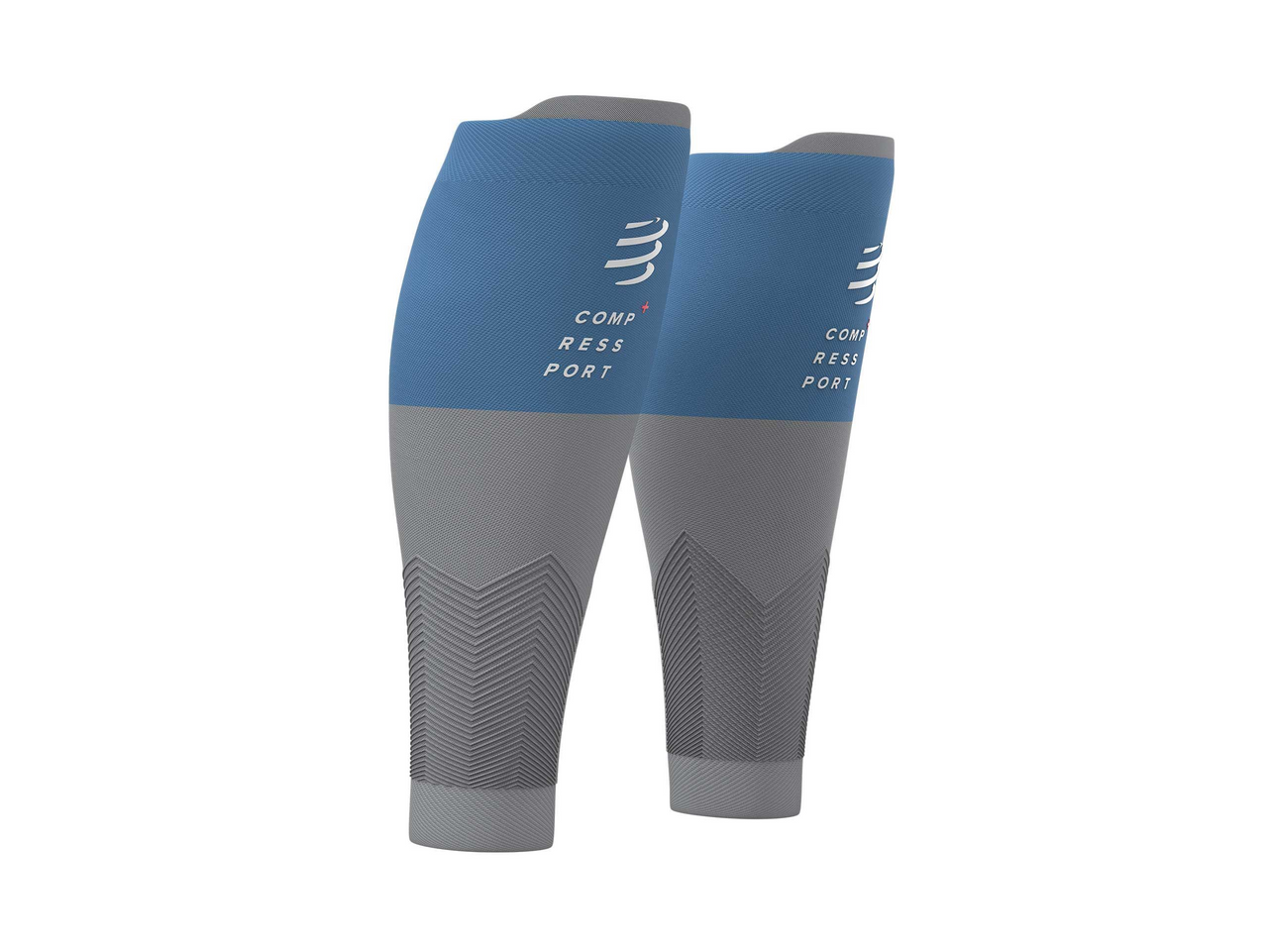 Compressport R2V2 - T2 | Pacific Blue/Alloy | Calf Sleeves