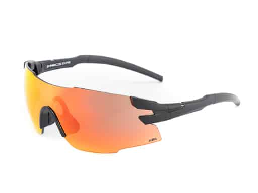 DArcs Sunglasses Eclipse Frame-Matte Black Lense-Aura HD Red Revo