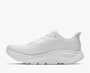 Women's Hoka Clifton 11 in White / White — left lateral view