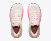 Women's Hoka Clifton 11 in Tangerine Glow / White — top view
