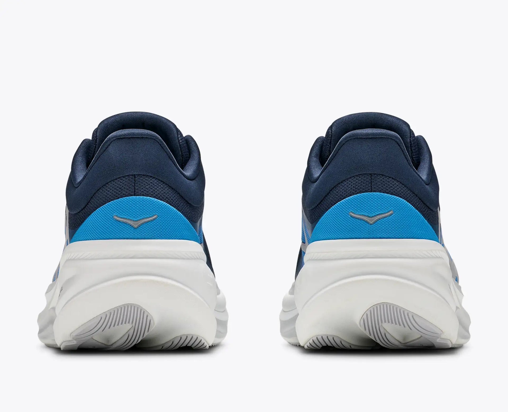 HOKA Clifton Pro Wide Men's Shoe — rear View showing MetaRocker™ geometry and engineered mesh upper
