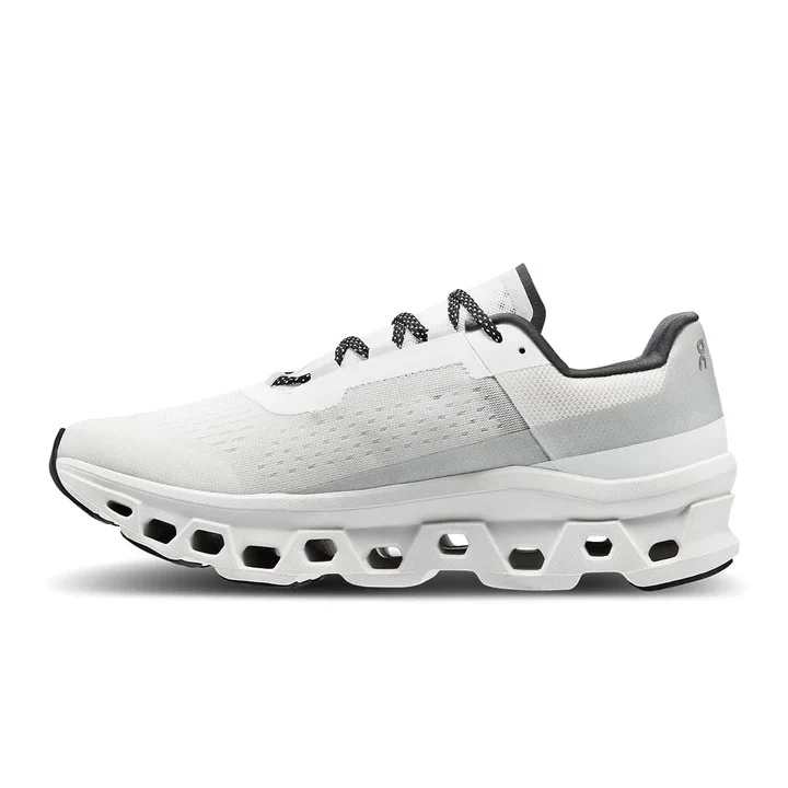 Women On Cloudmonster All White Running Shoes Xciter Sports