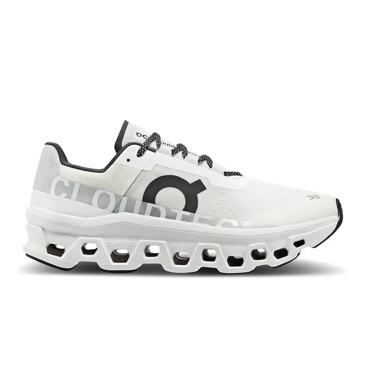 Women On Cloudmonster All White Running Shoes Xciter Sports