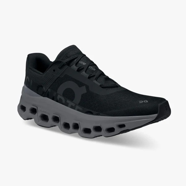 Women On Cloudmonster Black Magnet Running Shoes Xciter Sports