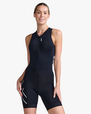 Women's 2XU Core Trisuit Black Sleeveless Xciter Sports