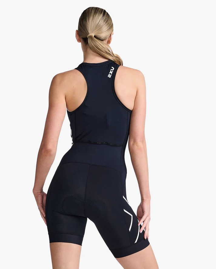 Women's 2XU Core Trisuit Black Sleeveless Xciter Sports