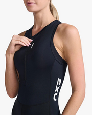 Women's 2XU Core Trisuit Black Sleeveless Xciter Sports