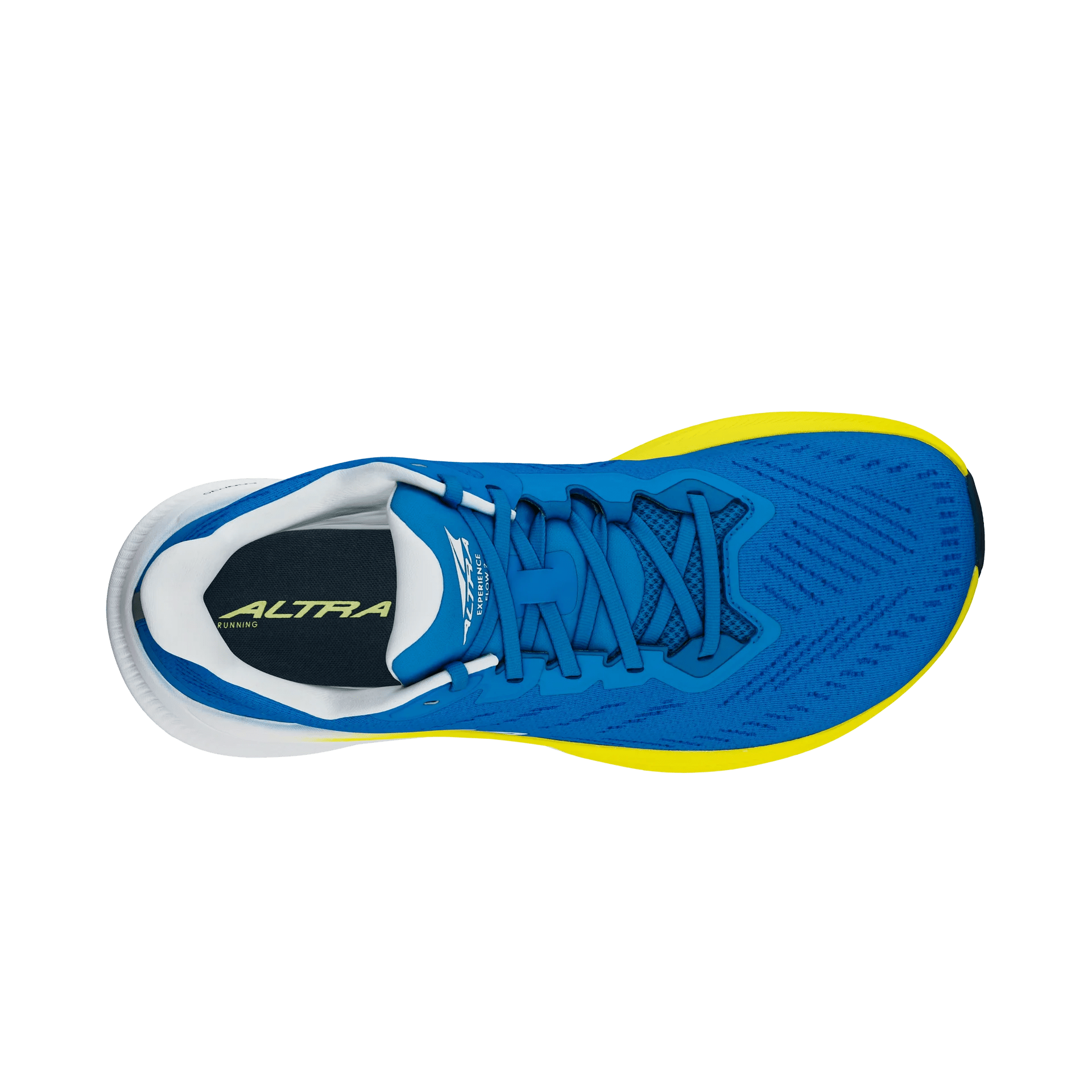 Altra Experience Flow 2 Men’s Running Shoes - Blue Yellow upper view